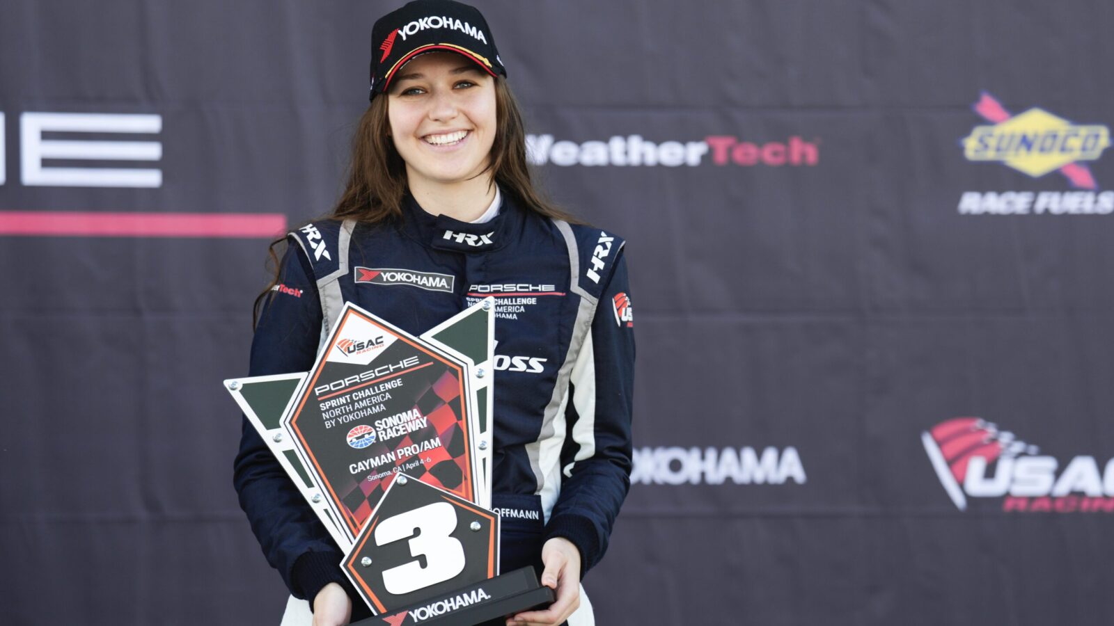 Podium Finish for Hoffmann in Porsche Sprint Challenge at Sonoma