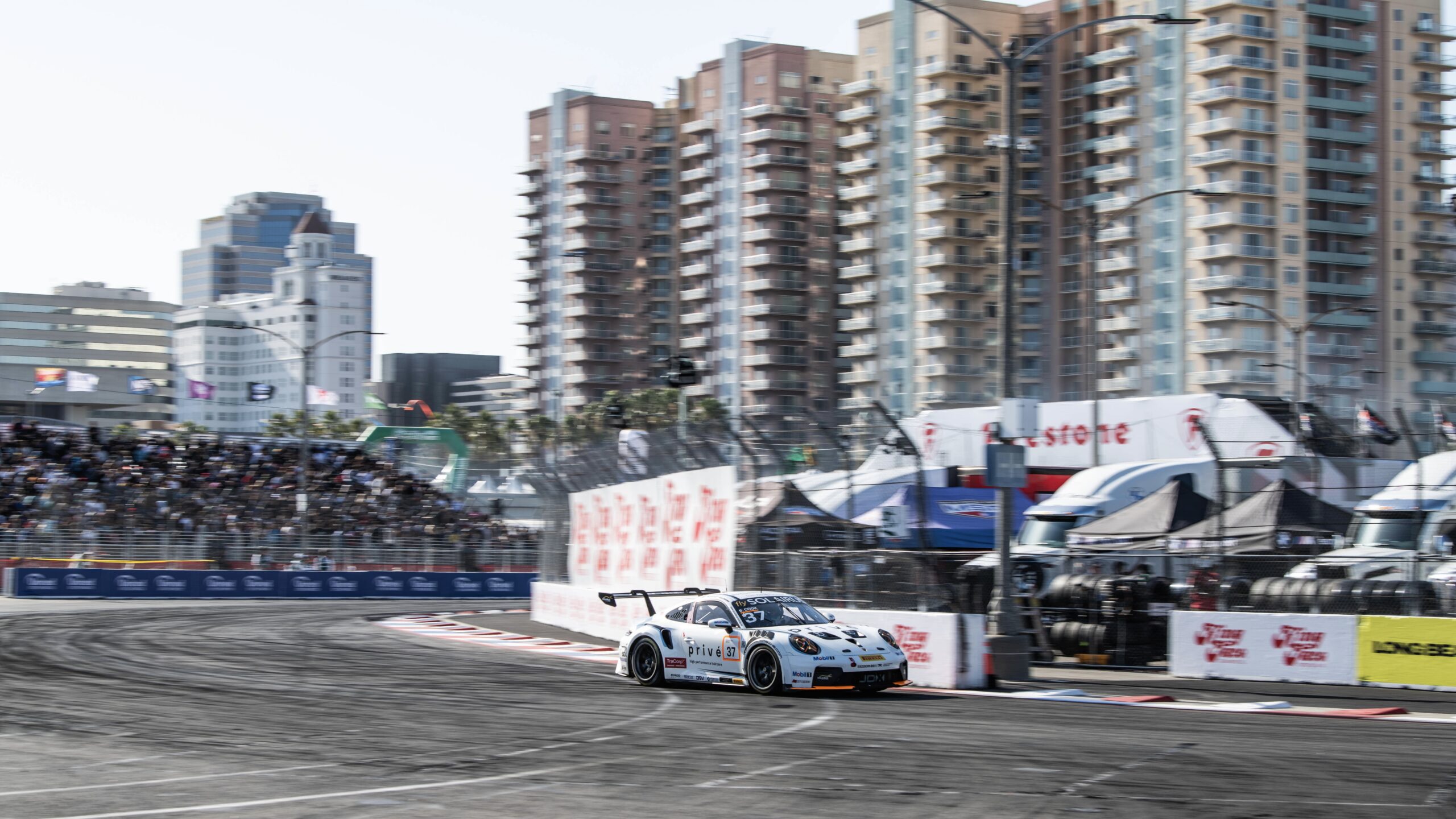 Top 10 Finish for Cook in Porsche Carrera Cup at Long Beach